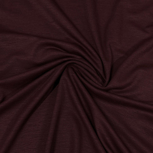 Mahogany Merino Wool/Spandex Jersey Fabric - Nature's Fabrics