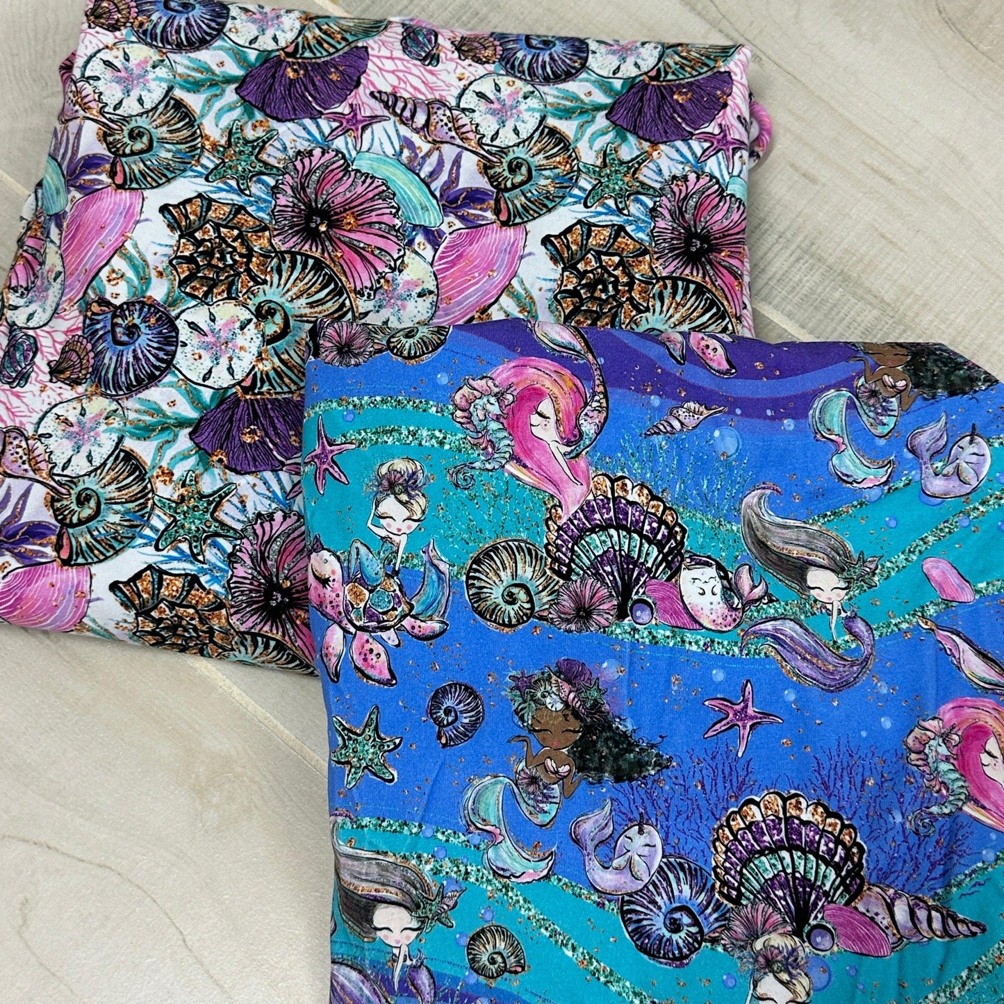 Mermaid Cotton/Spandex Jersey Fabric Bundle #1292 - Nature's Fabrics