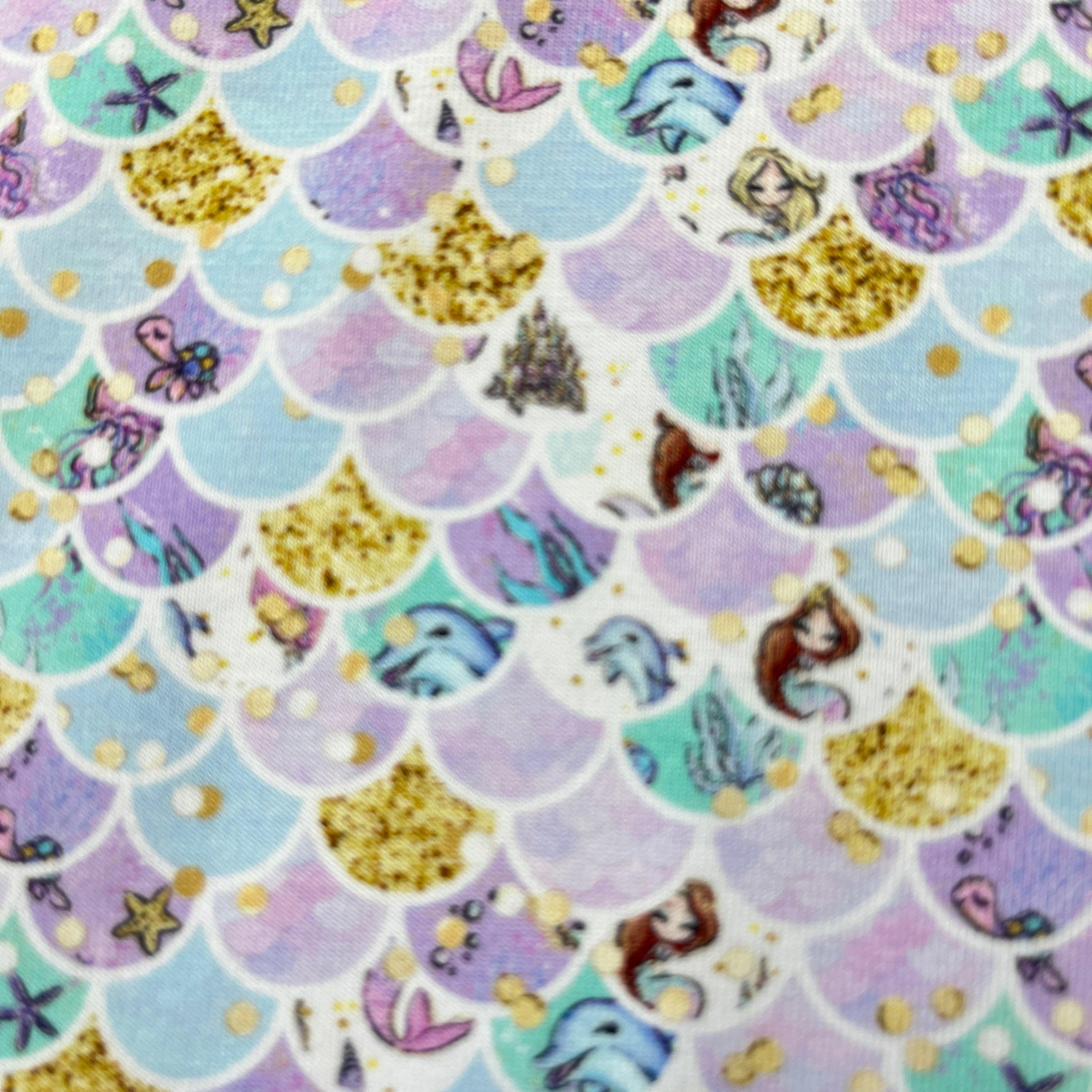 Yellow Mermaid Fabric