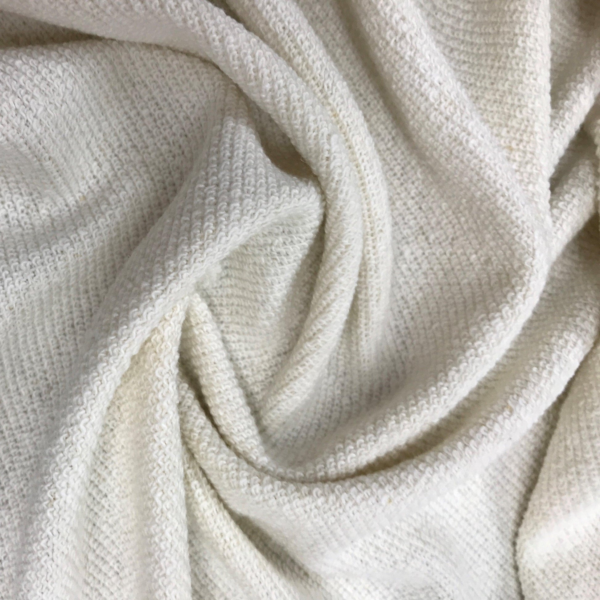 Natural Hemp Cotton French Terry Fabric - 345 GSM - Tubular - Nature's Fabrics