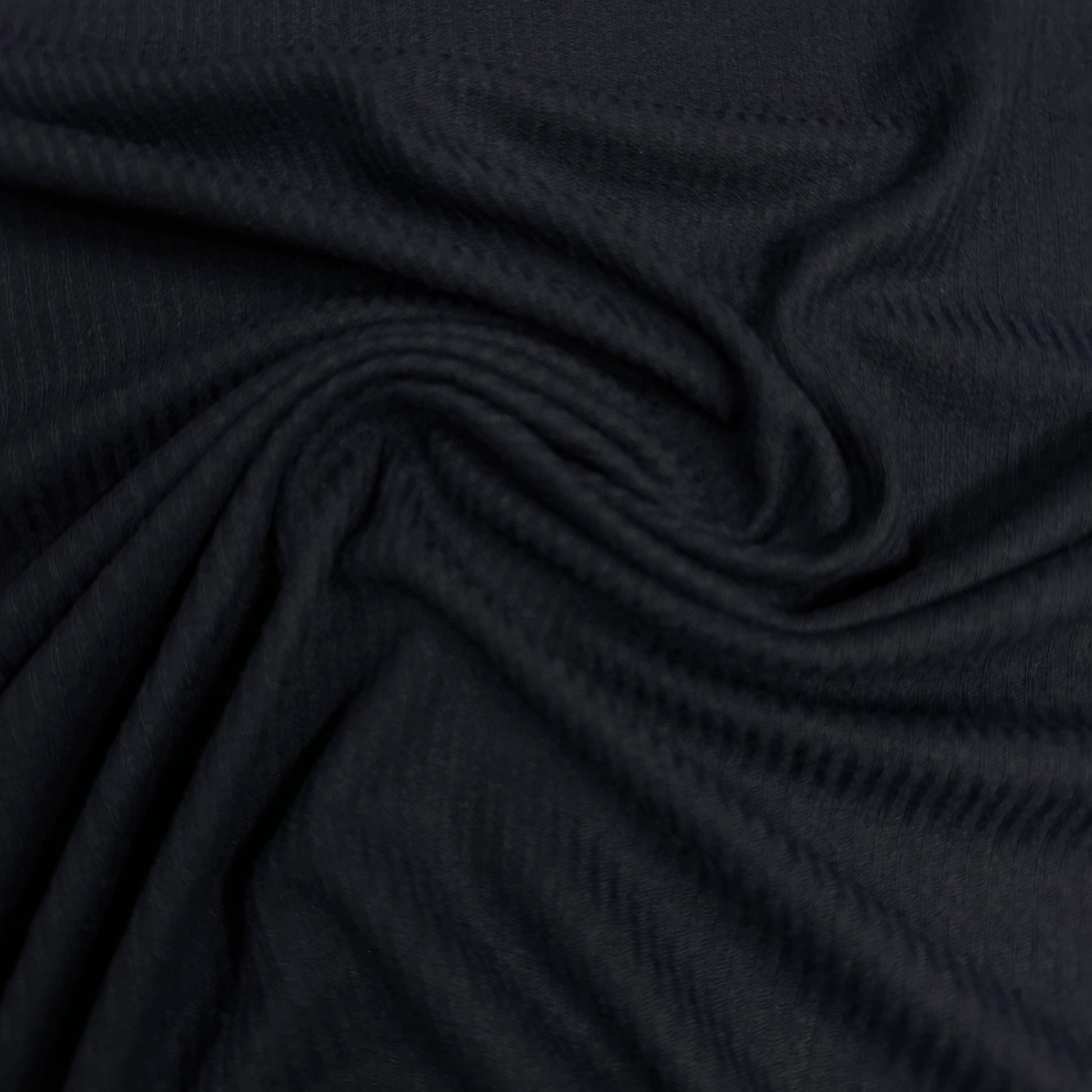 Navy Merino Wool Blend Jersey Fabric - Nature's Fabrics