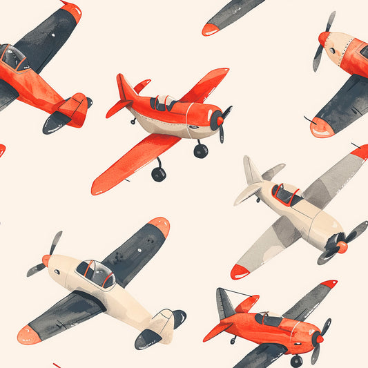 Prop Planes on Bamboo/Spandex Jersey Fabric