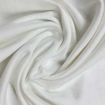 Off White Organic Cotton Interlock - 220 GSM - Grown in the USA