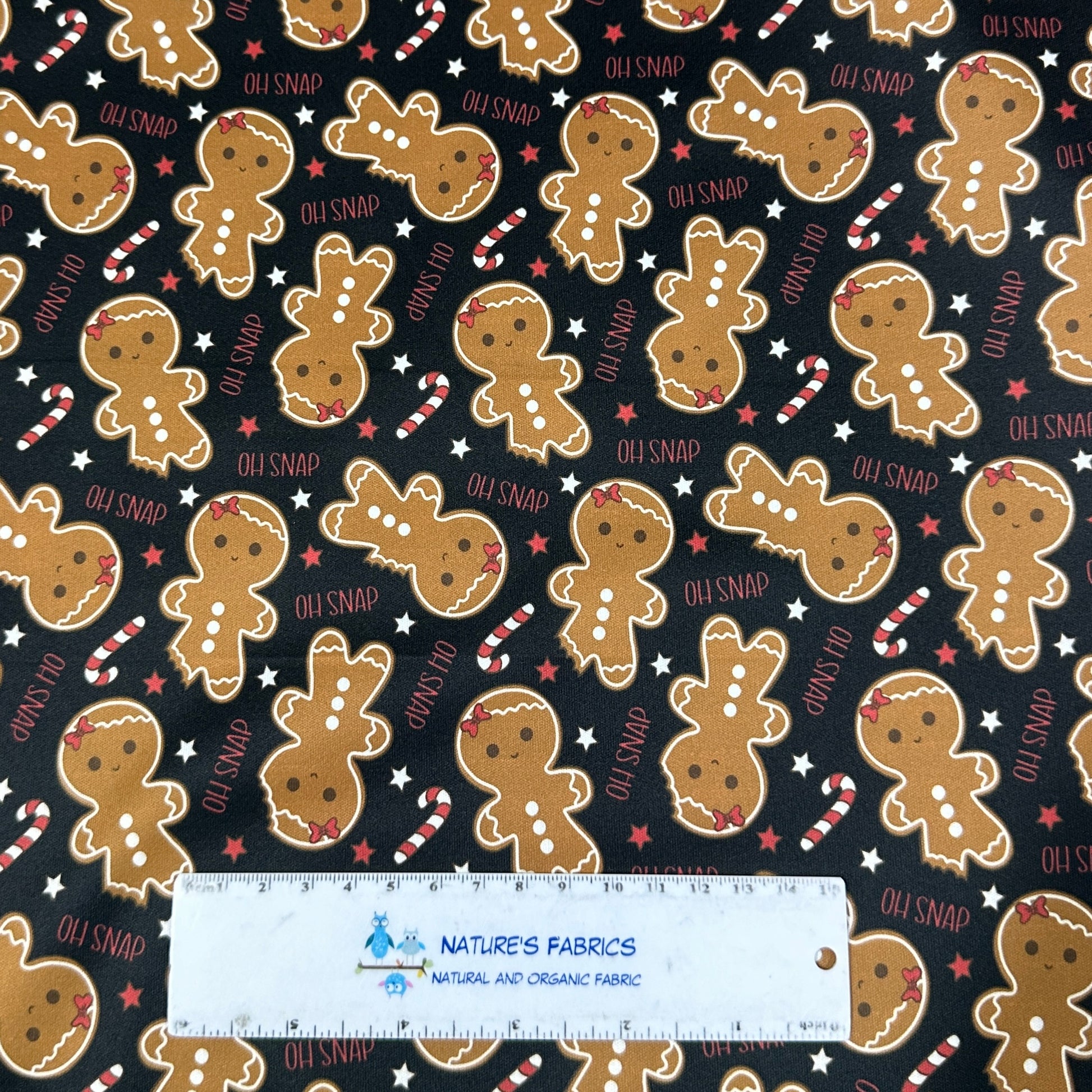Oh Snap - Gingerbread Women 1 mil PUL Fabric - Made in the USA - Nature's Fabrics