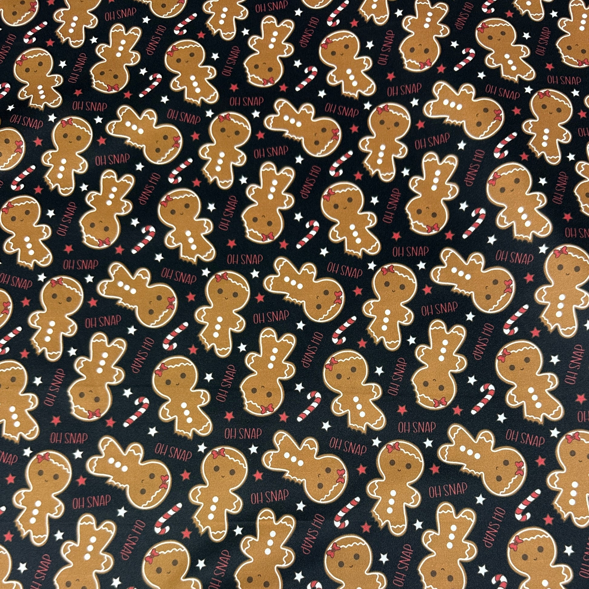 Oh Snap - Gingerbread Women 1 mil PUL Fabric - Made in the USA - Nature's Fabrics