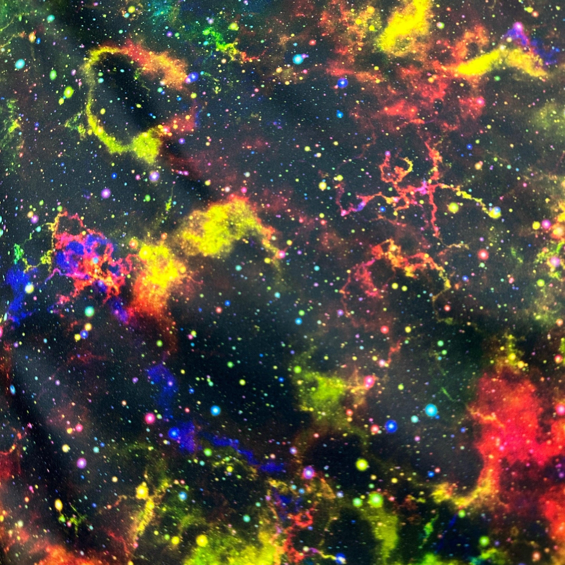 Orange Cosmic Space 1 mil PUL Fabric - Made in the USA - Nature's Fabrics