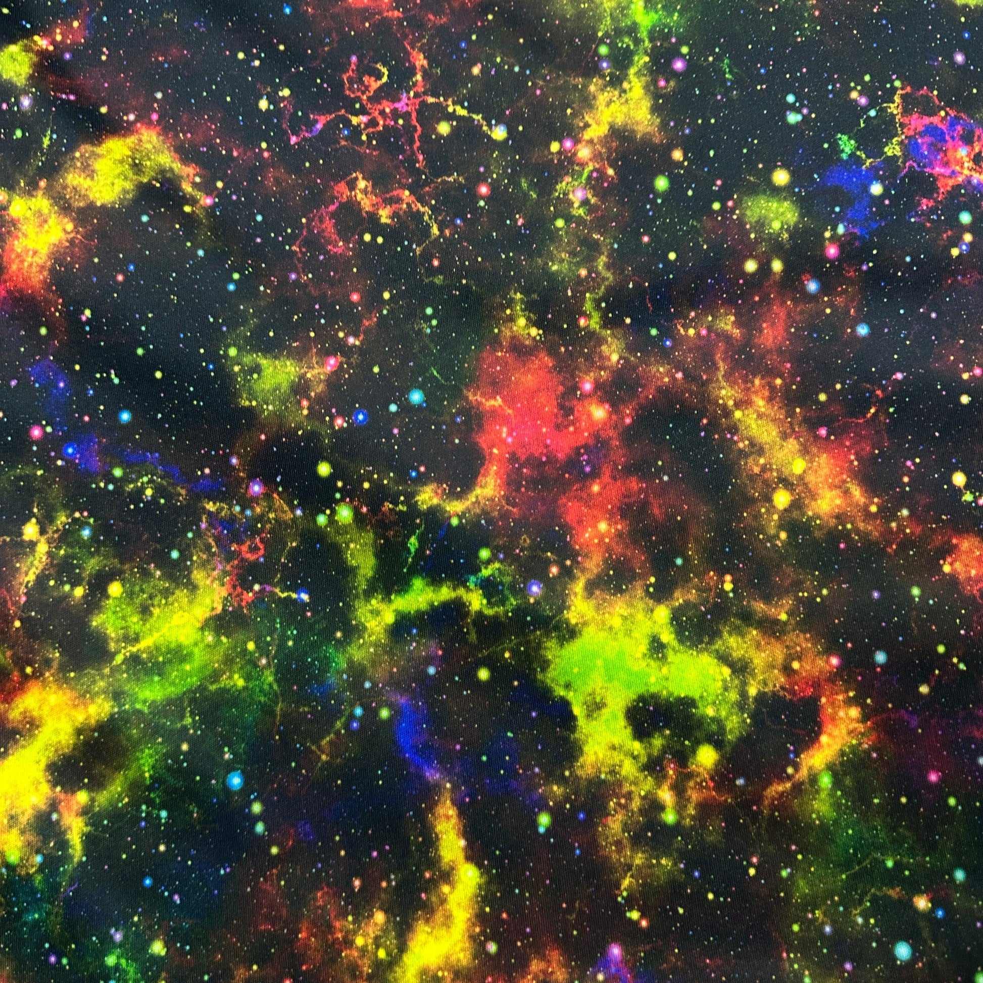 Orange Cosmic Space 1 mil PUL Fabric - Made in the USA - Nature's Fabrics