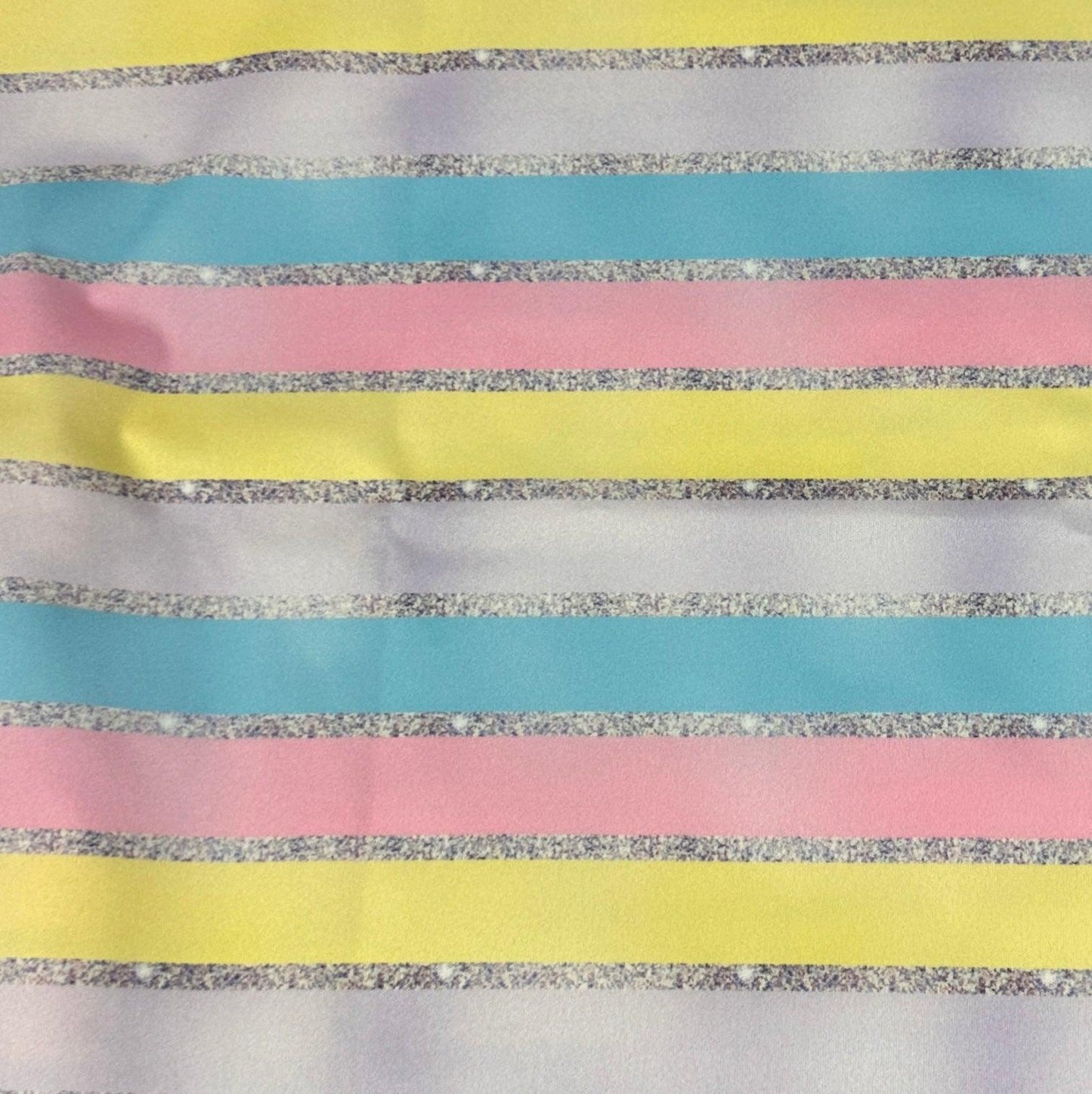 Pastel Glitter Stripe 1 mil PUL Fabric - Made in the USA - Nature's Fabrics