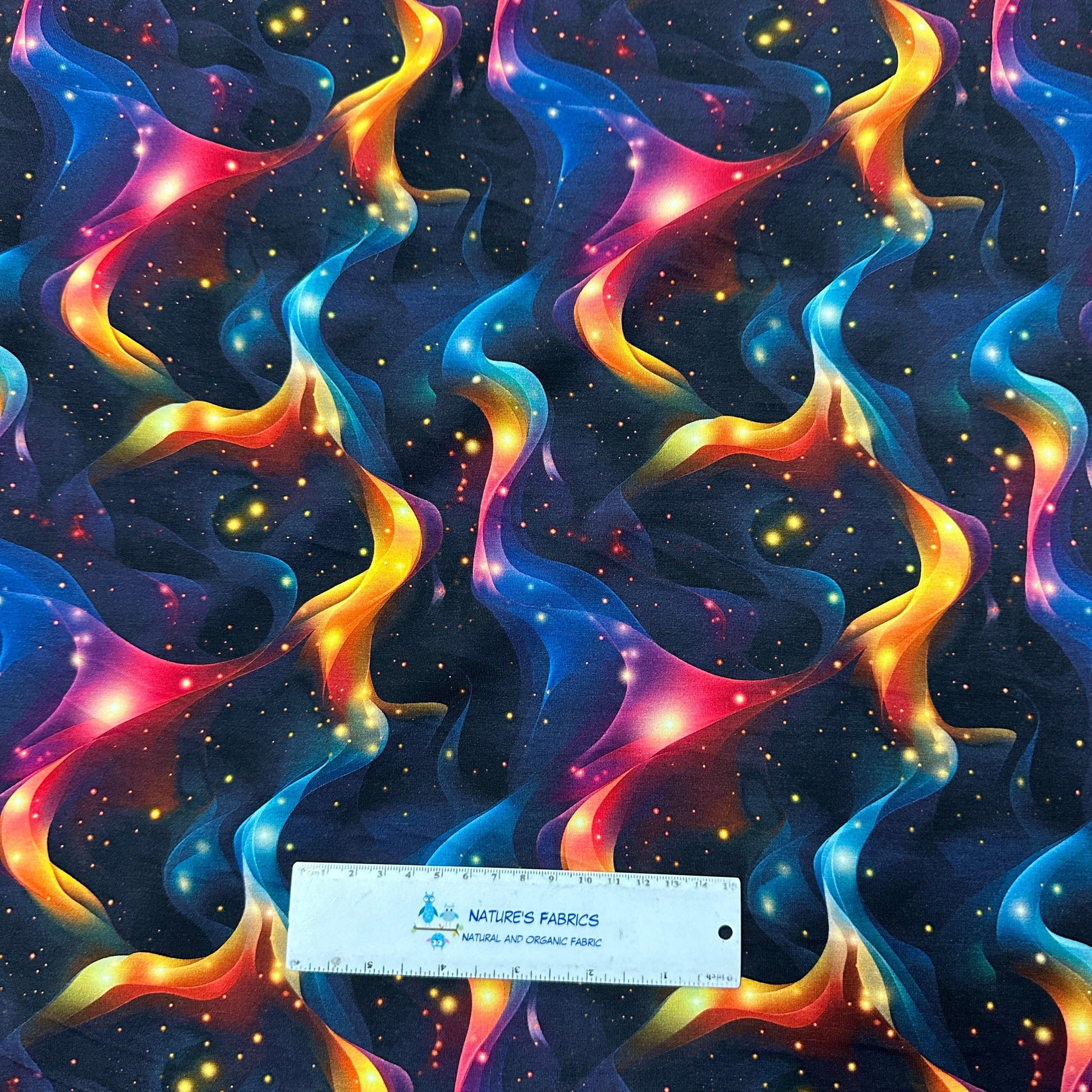 Physics World on Bamboo/Spandex Jersey Fabric - Nature's Fabrics