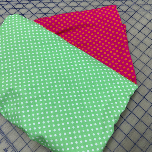 Pink Dots Cotton/Spandex jersey Fabric Bundle G832 - Nature's Fabrics