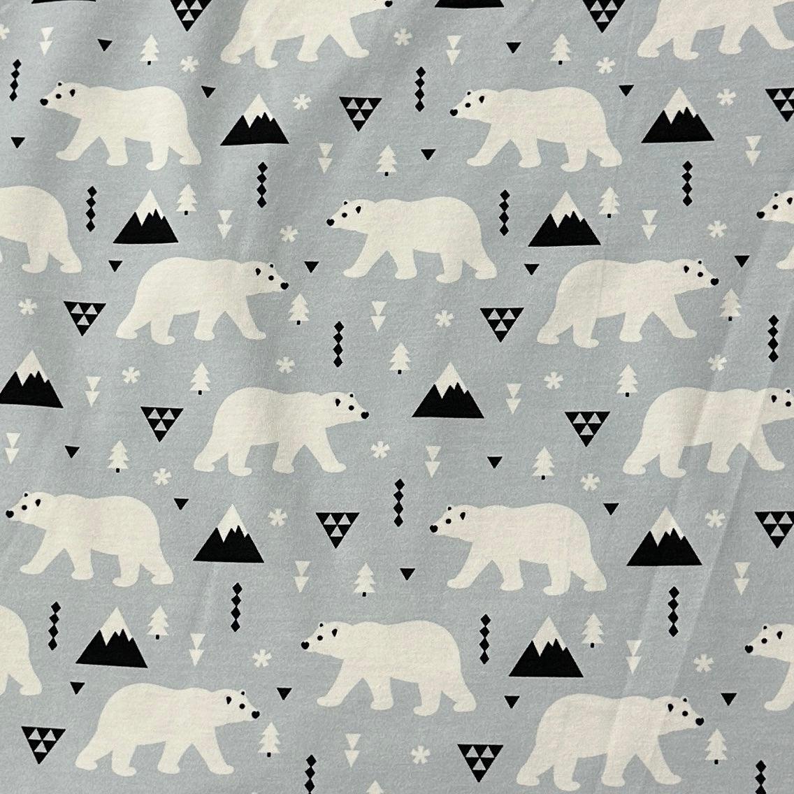 Polar Fun on Bamboo/Spandex Jersey Fabric - Nature's Fabrics