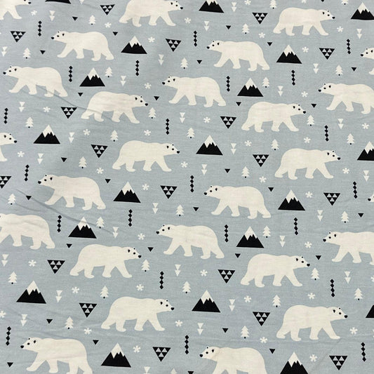 Polar Fun on Bamboo/Spandex Jersey Fabric - Nature's Fabrics