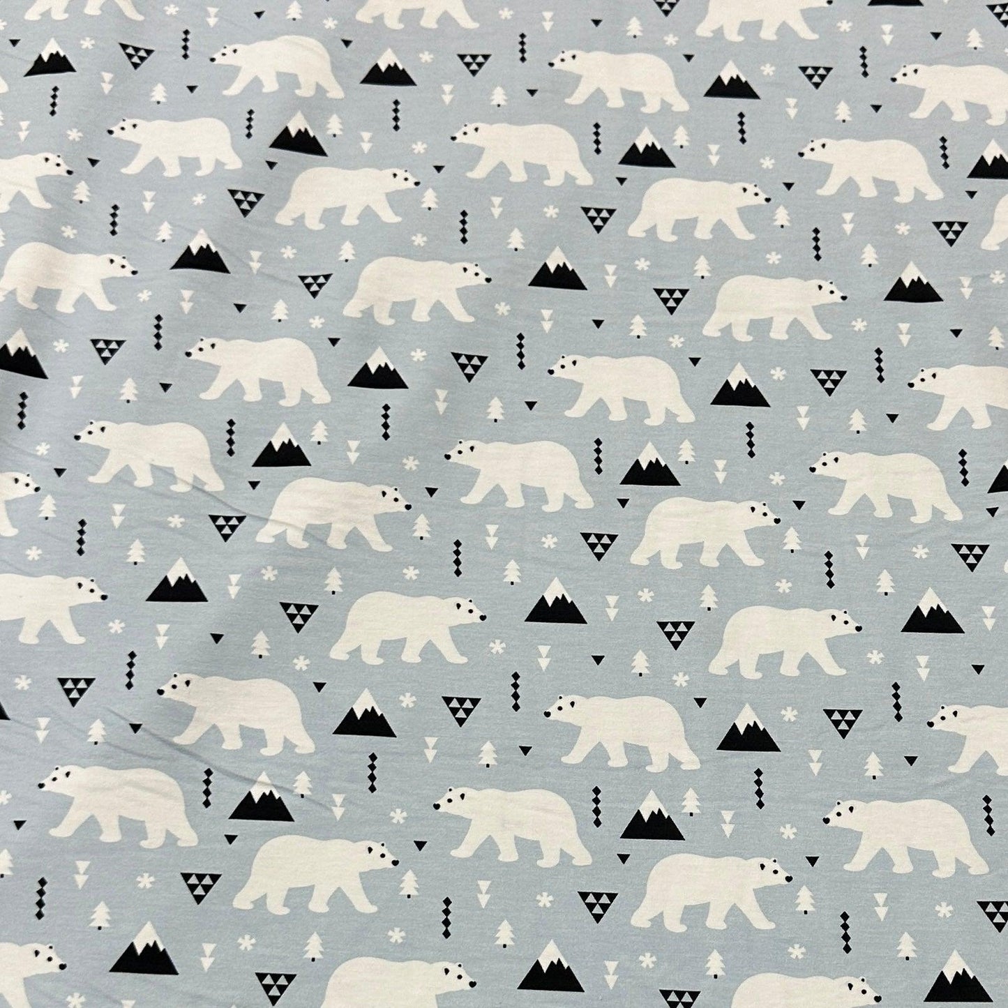 Polar Fun on Bamboo/Spandex Jersey Fabric - Nature's Fabrics