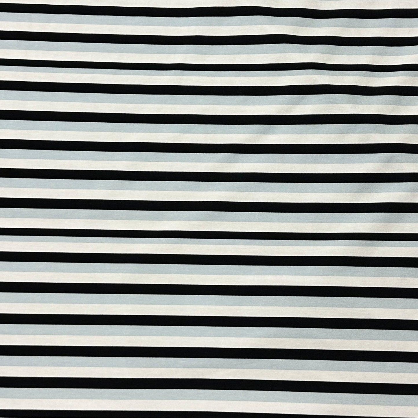 Polar Fun Stripes on Bamboo/Spandex Jersey Fabric - Nature's Fabrics