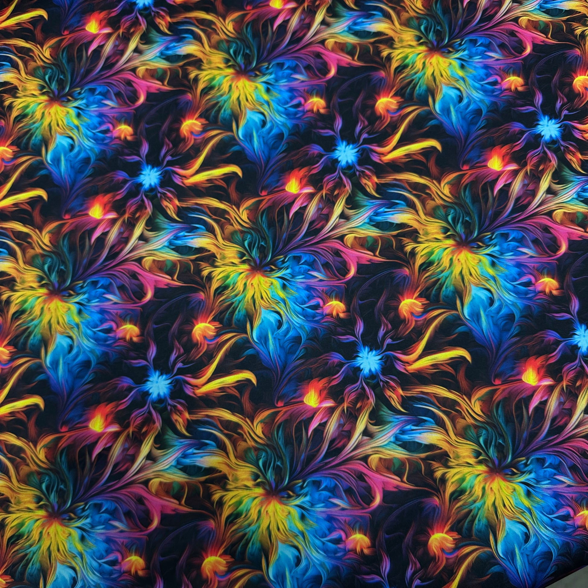 Psychedelic Brush Strokes 1 mil PUL Fabric - Made in the USA - Nature's Fabrics