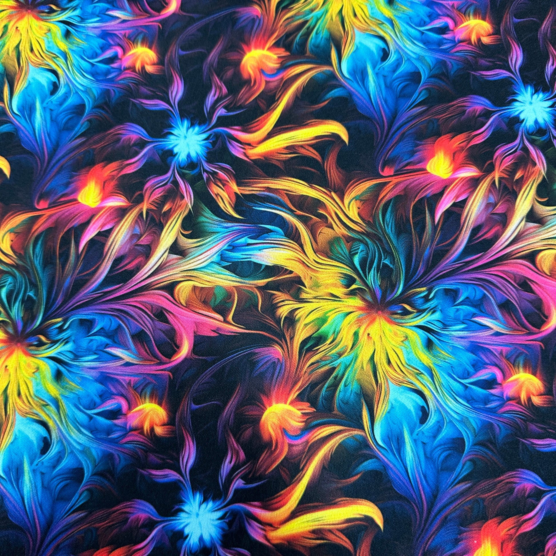 Psychedelic Brush Strokes 1 mil PUL Fabric - Made in the USA - Nature's Fabrics