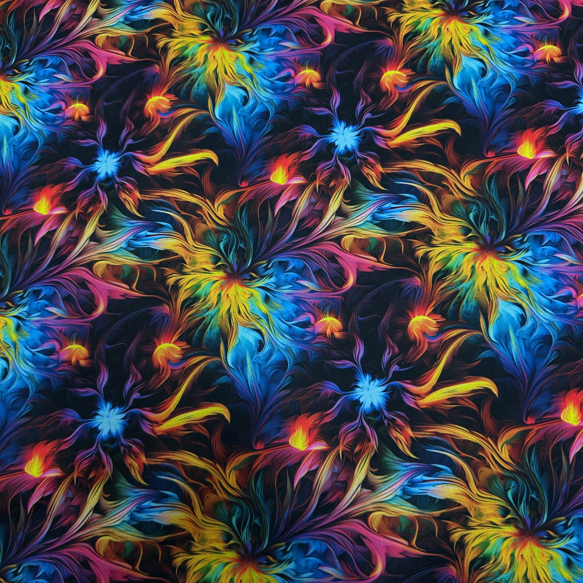 Psychedelic Brush Strokes 1 mil PUL Fabric - Made in the USA - Nature's Fabrics