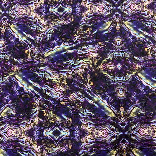 Purple Abalone on Bamboo/Spandex Jersey Fabric - Nature's Fabrics