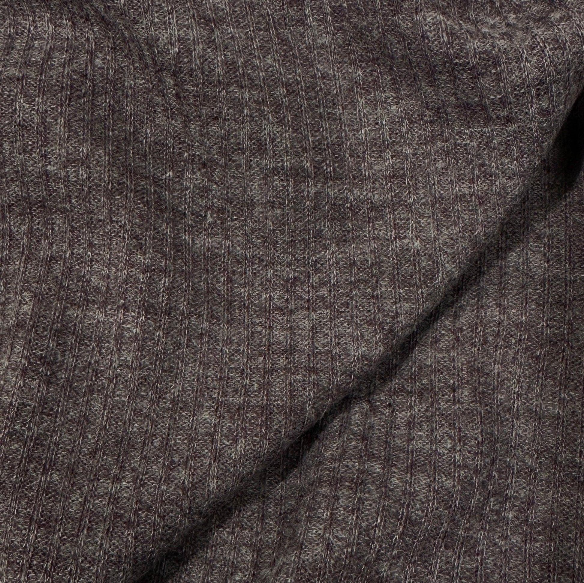 Purple Heather Merino Wool Blend Jersey Fabric - Nature's Fabrics