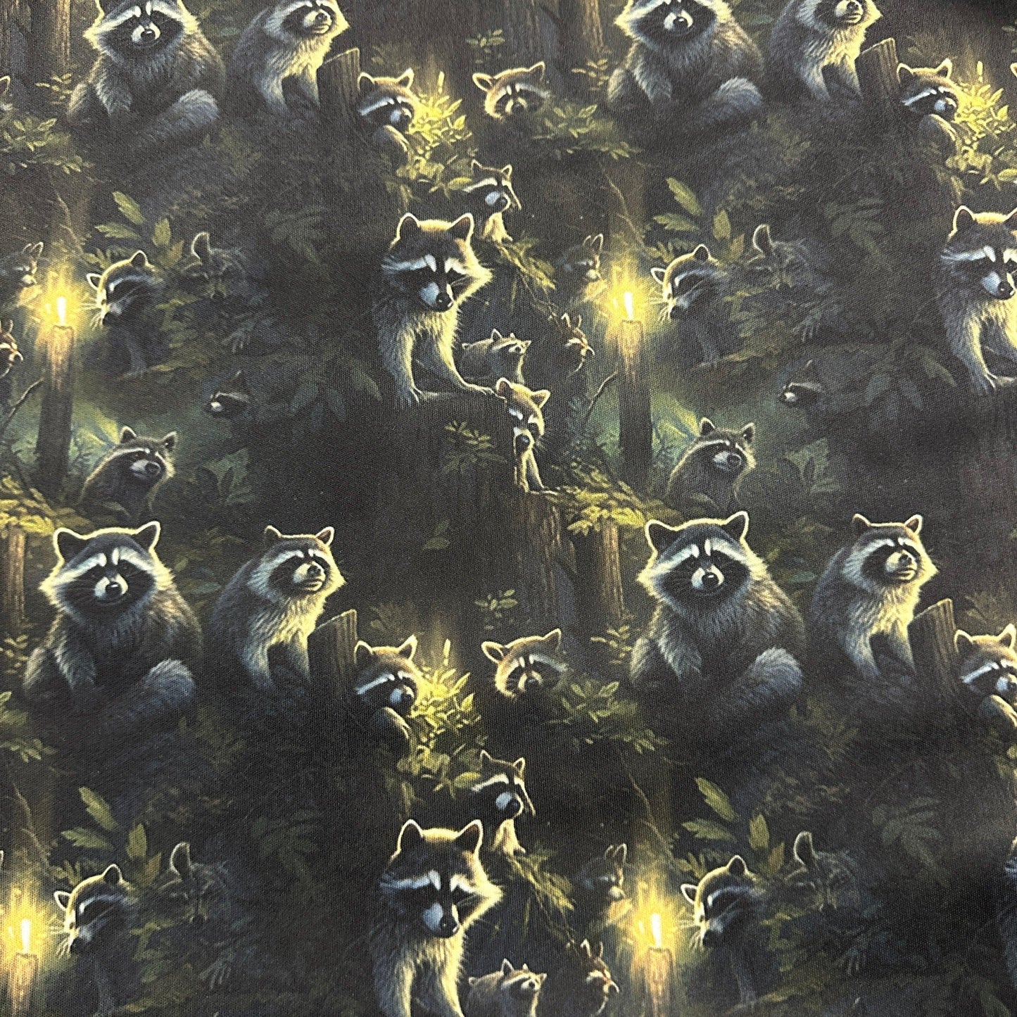 Raccoons 1 mil PUL Fabric - Made in the USA - Nature's Fabrics