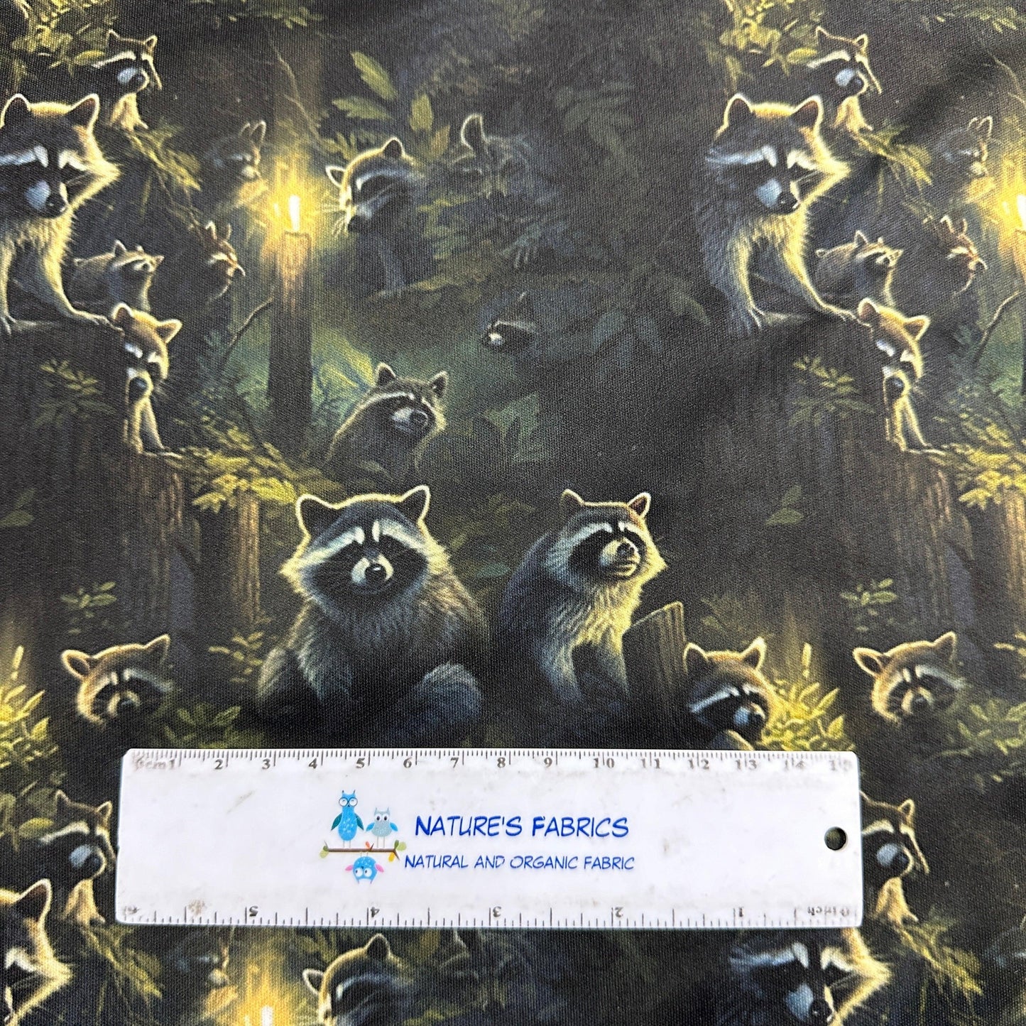 Raccoons 1 mil PUL Fabric - Made in the USA - Nature's Fabrics