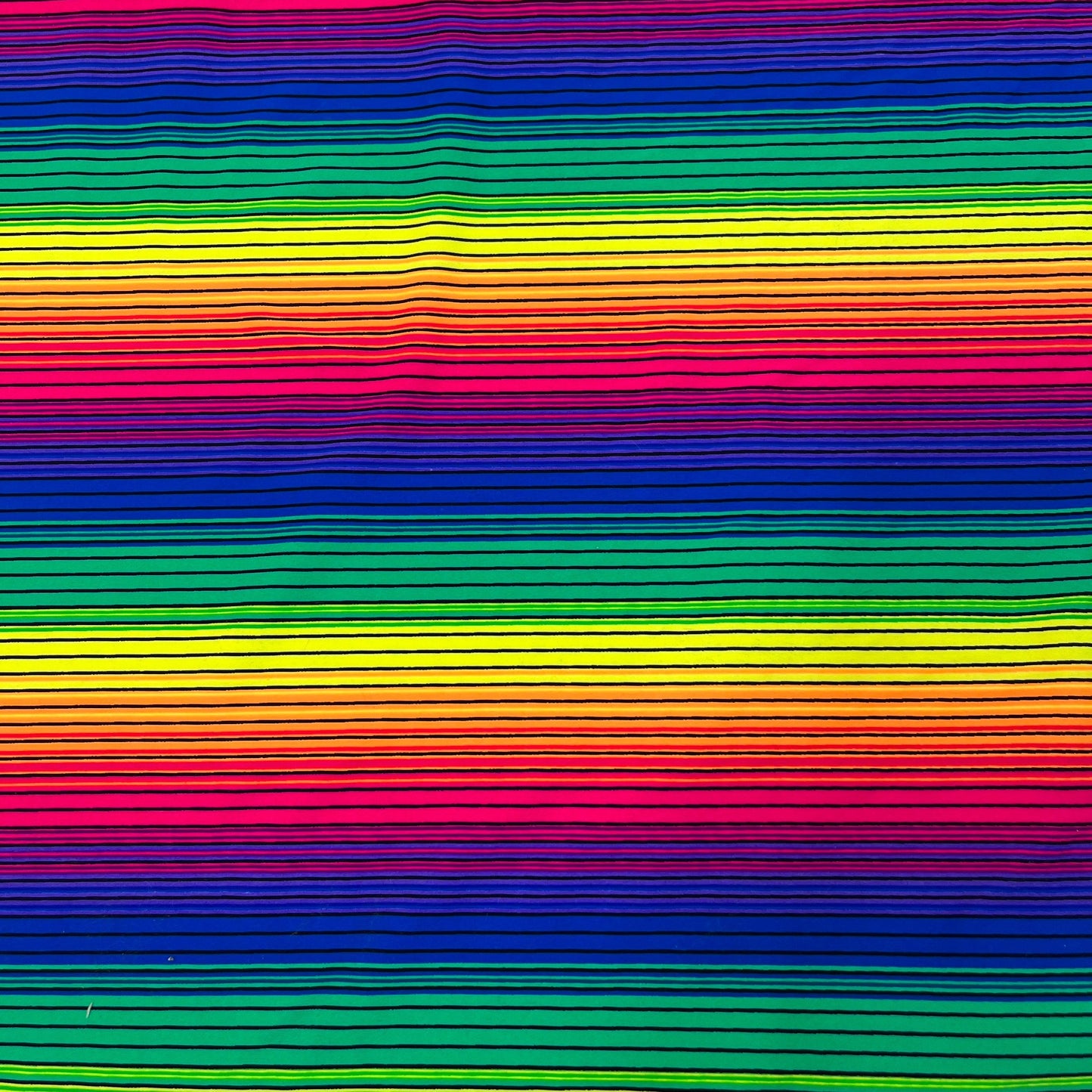 Rainbow on Athletic Jersey Fabric - Nature's Fabrics