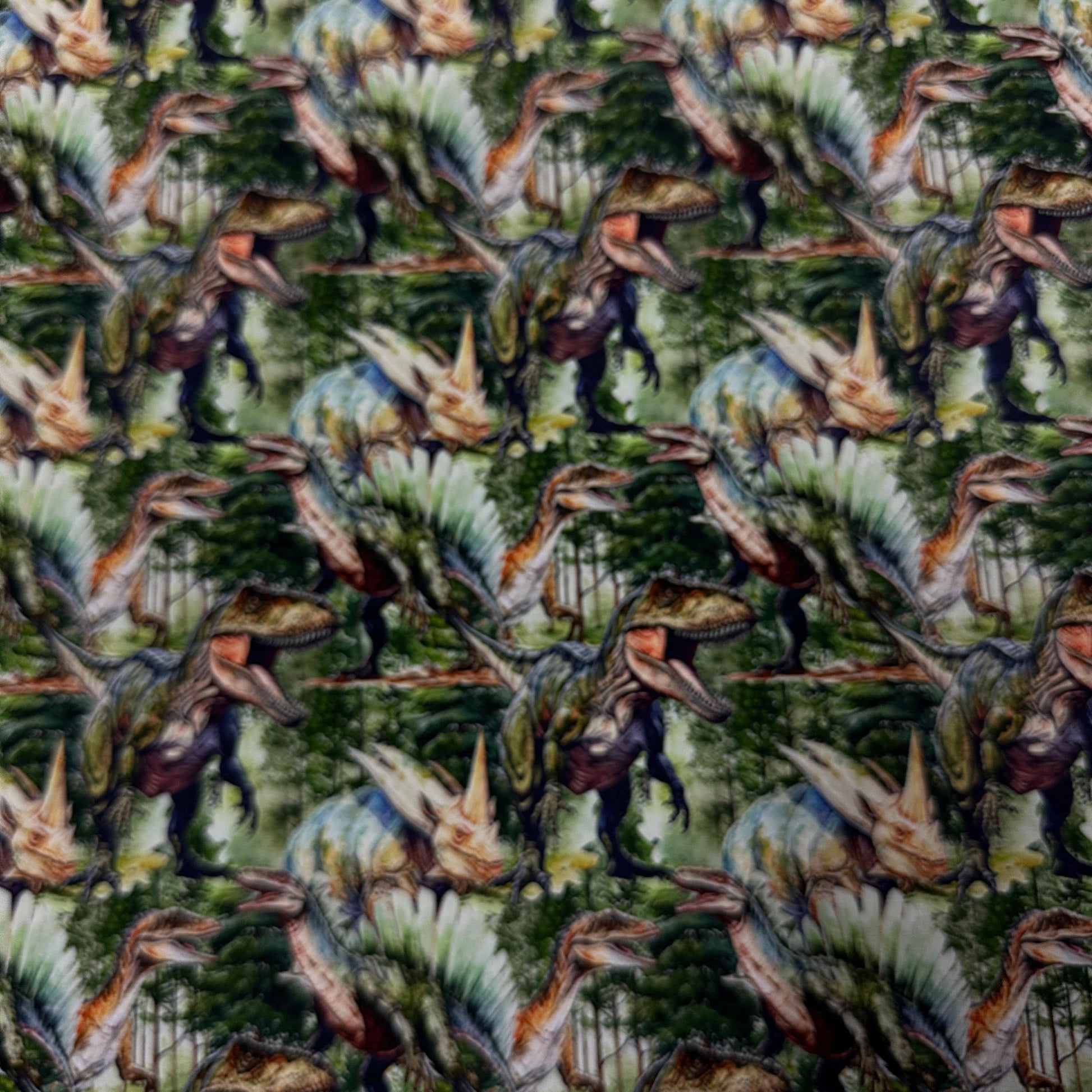 Real Dinos on Bamboo/Spandex Jersey Fabric - Nature's Fabrics