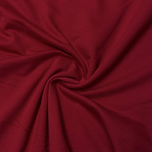 Red Cotton Fleece Fabric - Nature's Fabrics