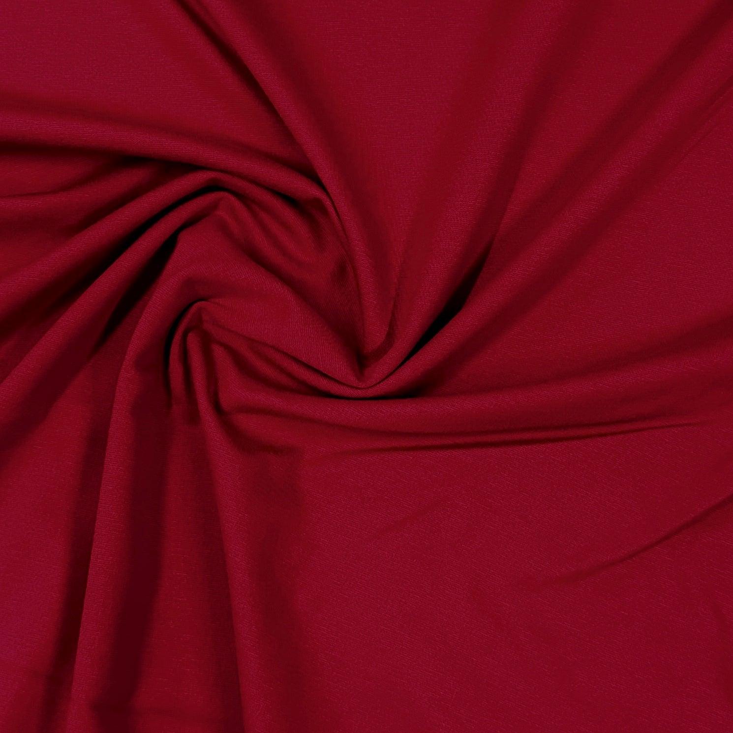 Red Nylon Ponte Di Roma Fabric - Nature's Fabrics