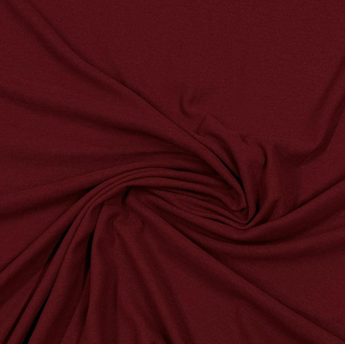 Red Rayon/Merino Wool Jersey Fabric - Nature's Fabrics