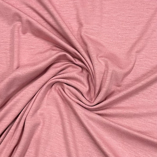Rose Superfine Merino Wool Jersey Fabric - Nature's Fabrics
