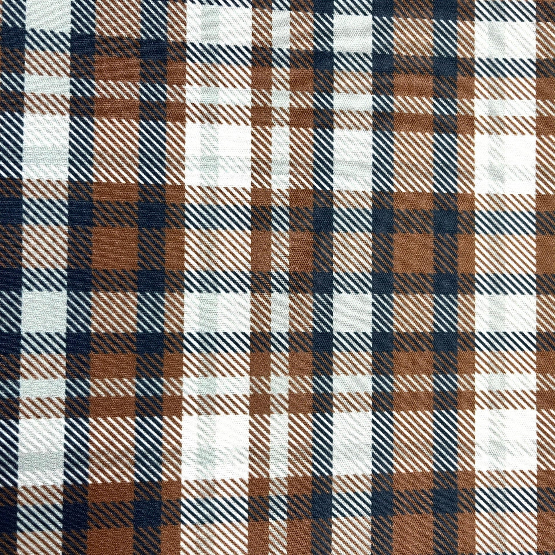 Rust Plaid 1 mil PUL Fabric - Made in the USA - Nature's Fabrics