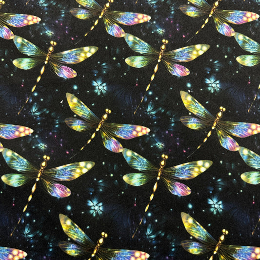 Shimmering Dragonflies 1 mil PUL Fabric - Made in the USA - Nature's Fabrics