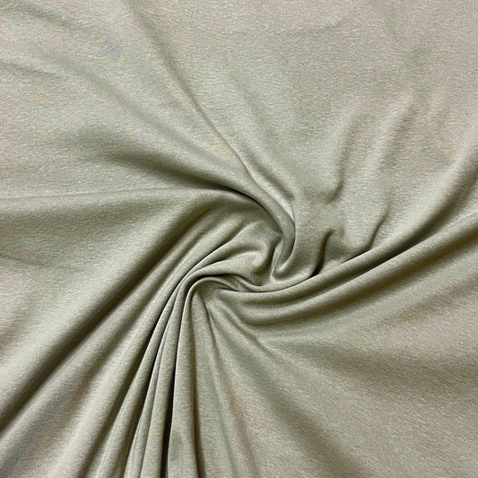 Silver Cotton Rib Knit Fabric - 200 GSM - Nature's Fabrics