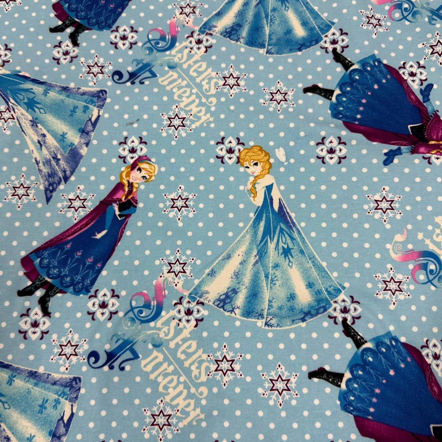 Sisters Forever on Cotton/Spandex Jersey Fabric - Nature's Fabrics