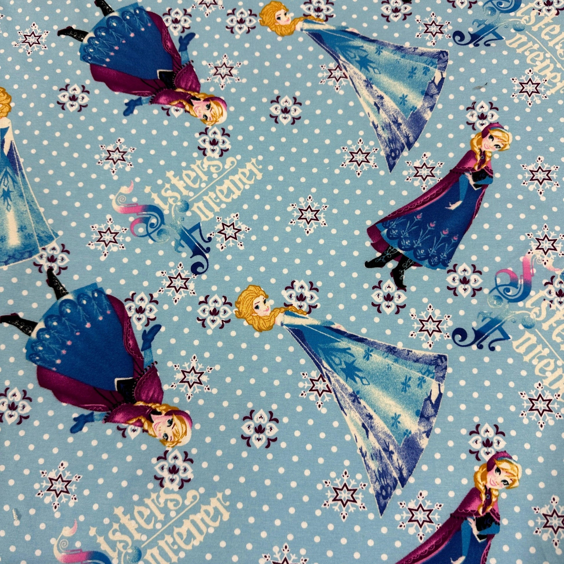 Sisters Forever on Cotton/Spandex Jersey Fabric - Nature's Fabrics