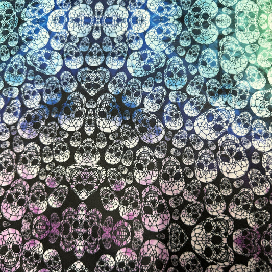 Skull Ombre 1 mil PUL Fabric- Made in the USA - Nature's Fabrics