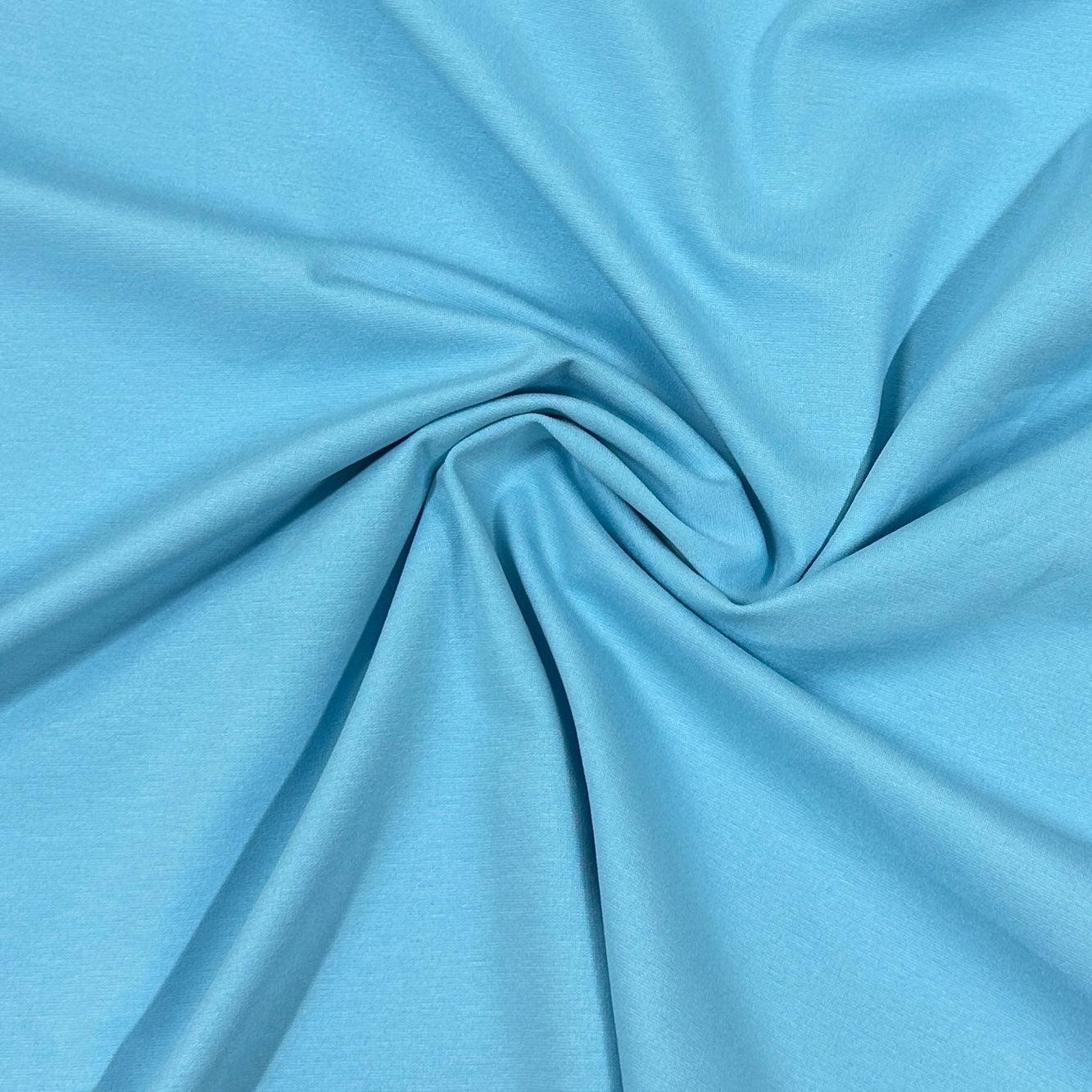 Sky Blue Nylon Ponte Di Roma Fabric - Nature's Fabrics