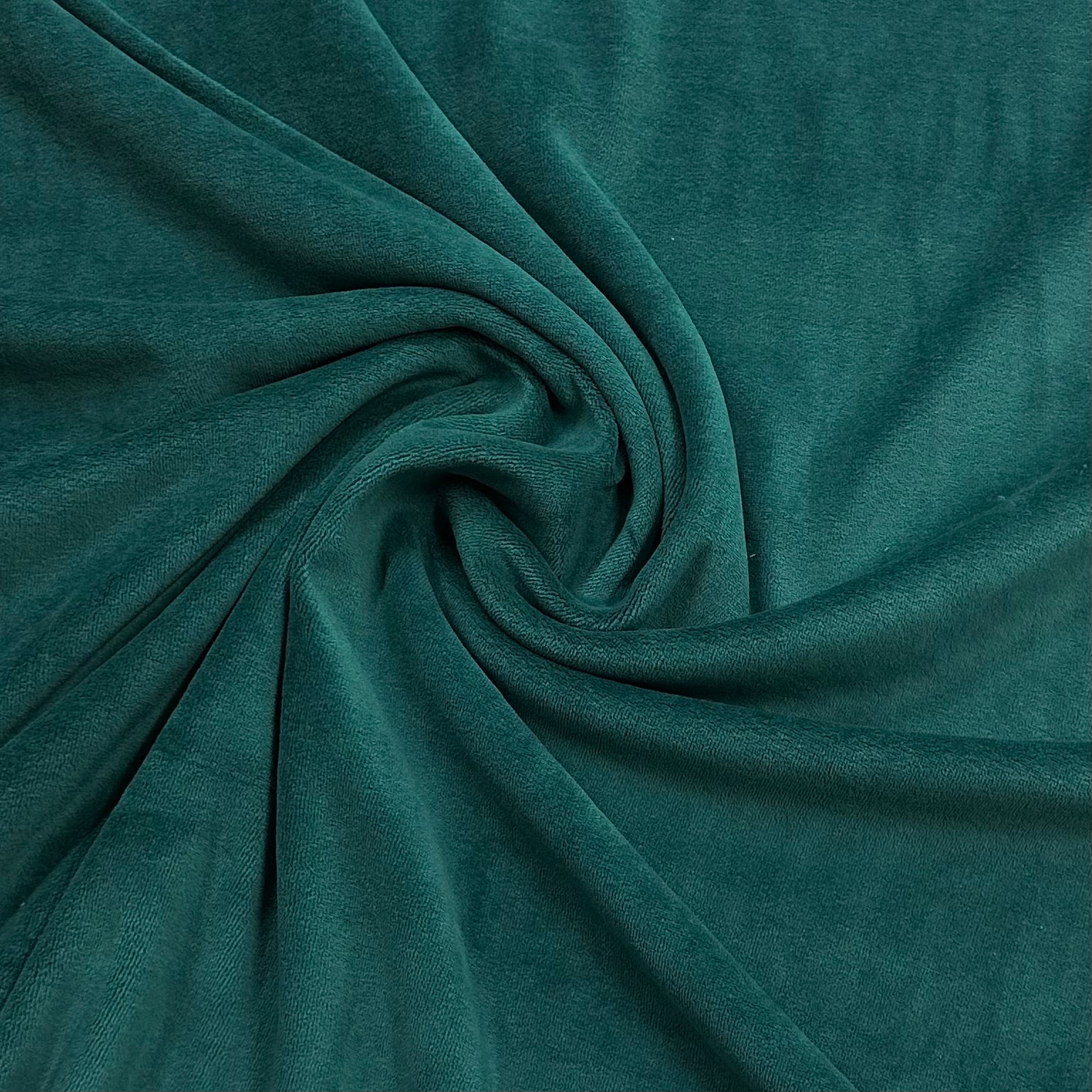 Spruce Organic Cotton Velour Fabric, $10.59/yd, 15 yards - Nature's Fabrics