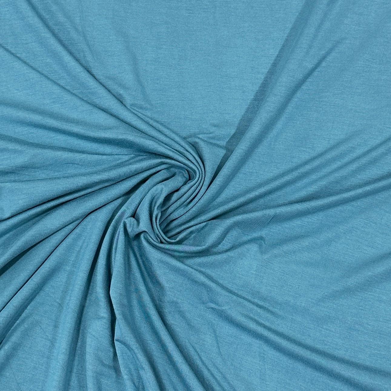 Steel Blue Bamboo/Spandex Jersey Fabric - 200 GSM - Nature's Fabrics