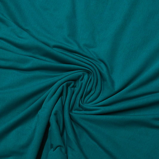 Teal Cotton Jersey Fabric - Nature's Fabrics