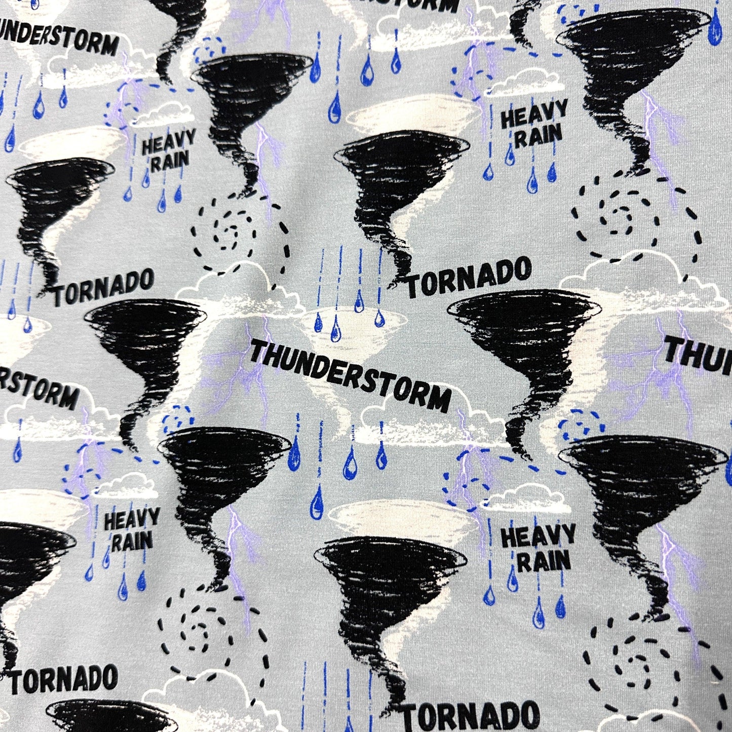 Tornado on Bamboo/Spandex Jersey Fabric - Nature's Fabrics