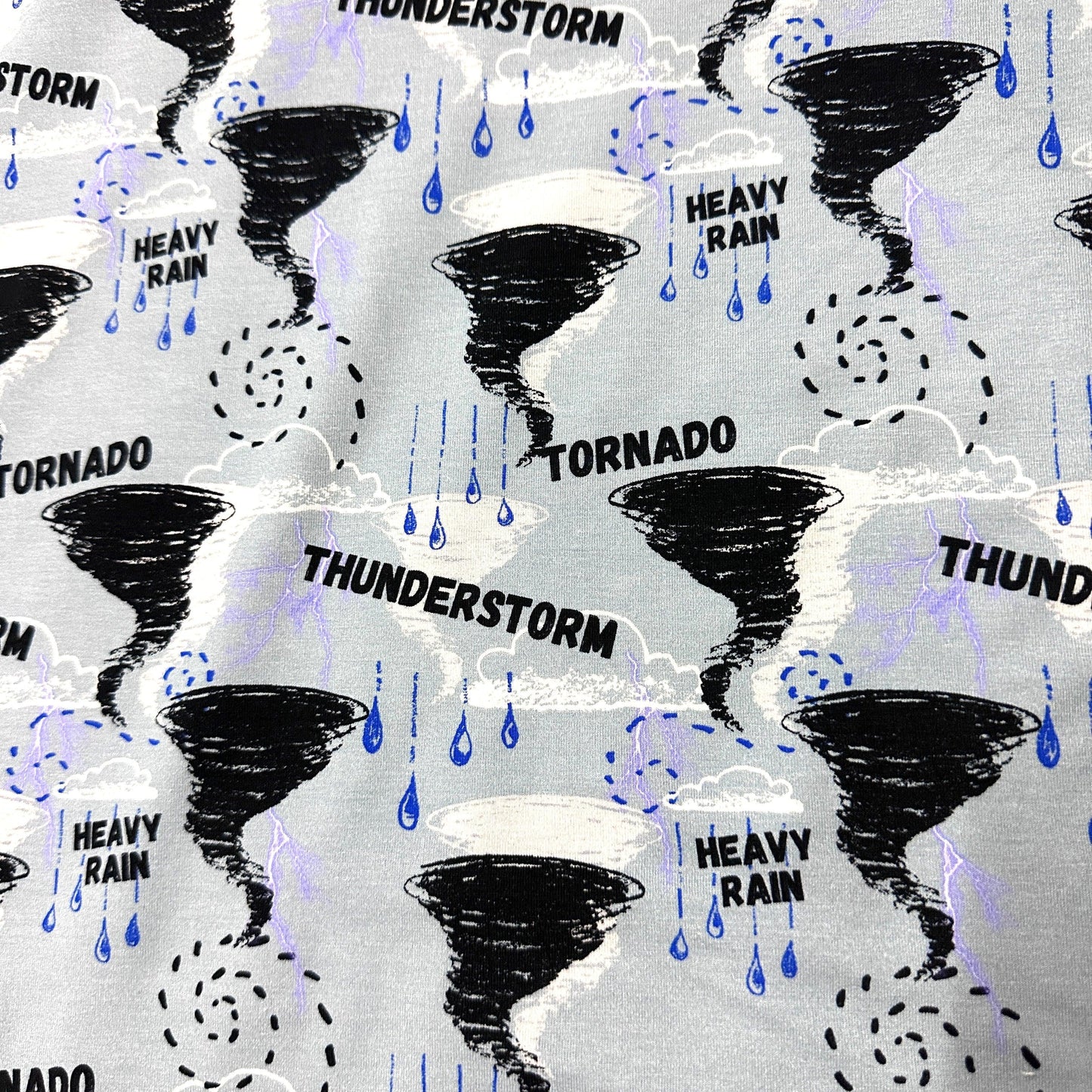 Tornado on Bamboo/Spandex Jersey Fabric - Nature's Fabrics