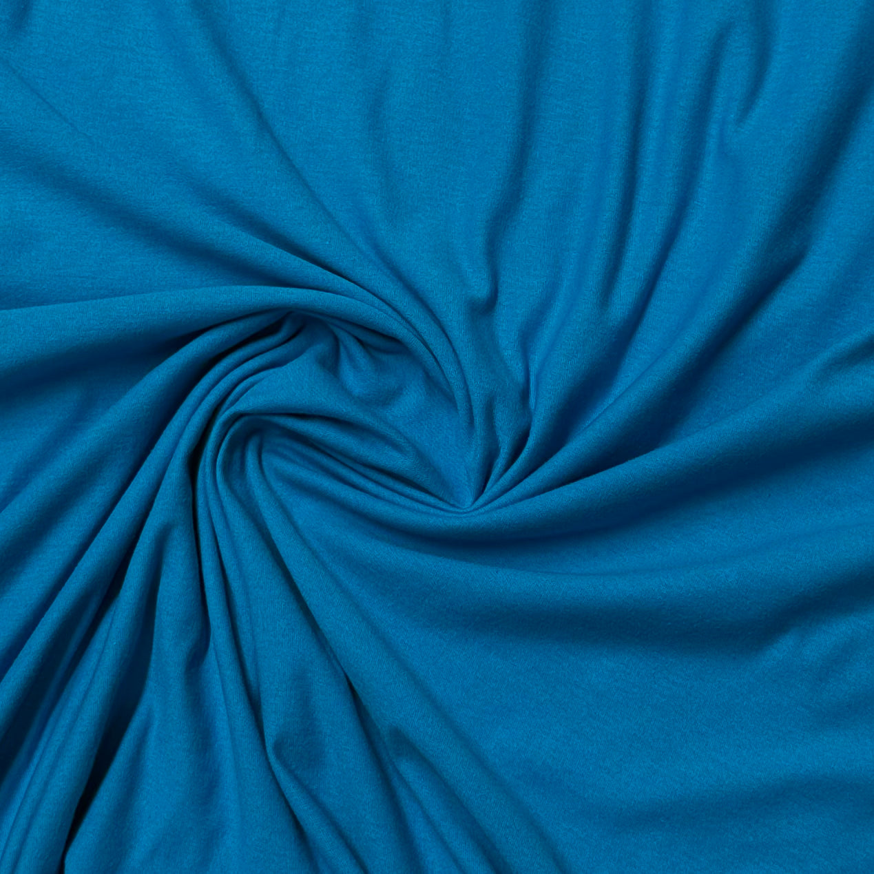 Turquoise Cotton Jersey Fabric - Nature's Fabrics