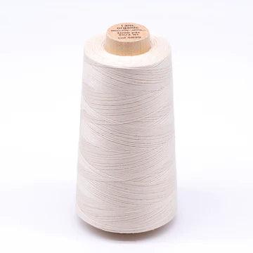 Undyed Organic Cotton Sewing Thread Cone - 3000 yards 30/2 - Nature's Fabrics