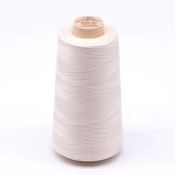 Undyed Organic Cotton Sewing Thread Cone - 3000 yards 30/2 - Nature's Fabrics