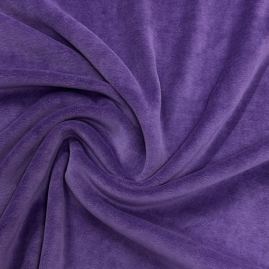 Violet Organic Cotton Velour Fabric, $8.59/yd - Rolls - Nature's Fabrics