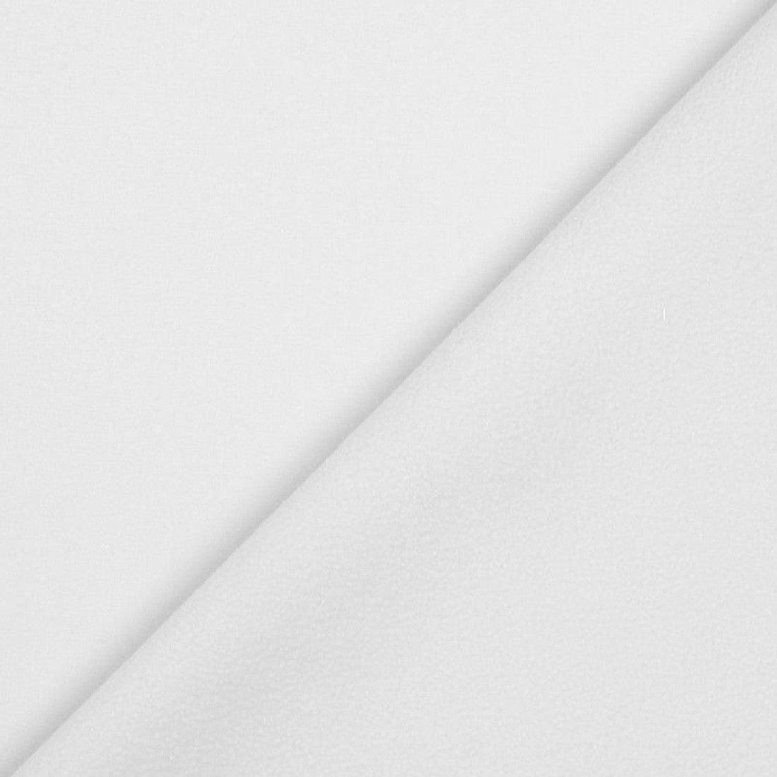 White and White Softshell Fabric - Two Sides - Nature's Fabrics