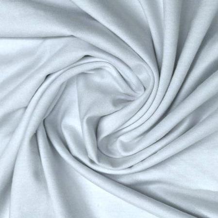 White Bamboo/Spandex Jersey Fabric - 350 GSM, $16.62/yd, 15 yards