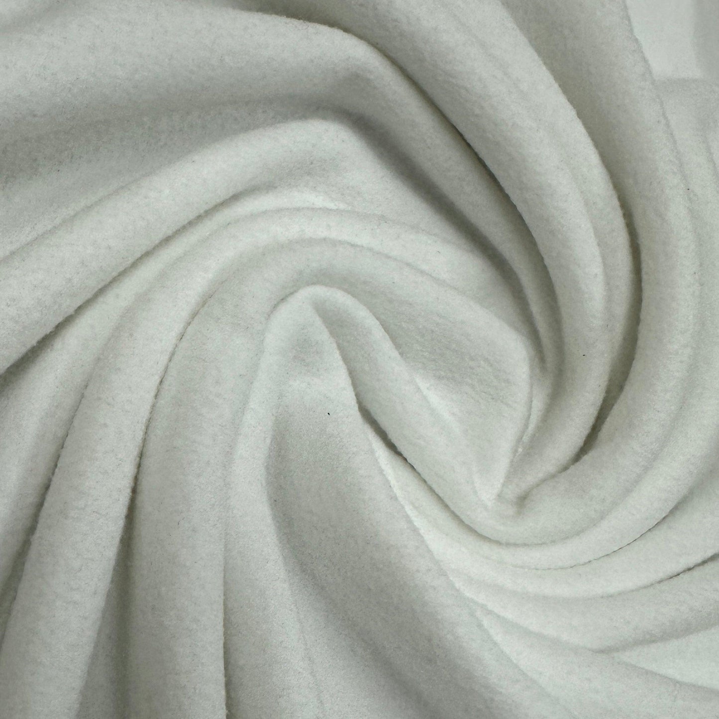 White Microfleece Fabric - 180 GSM - Nature's Fabrics